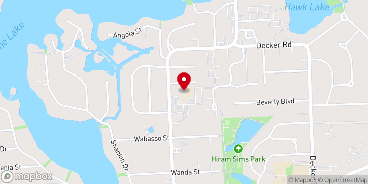 Map showing location of St. Matthew Lutheran Church & School