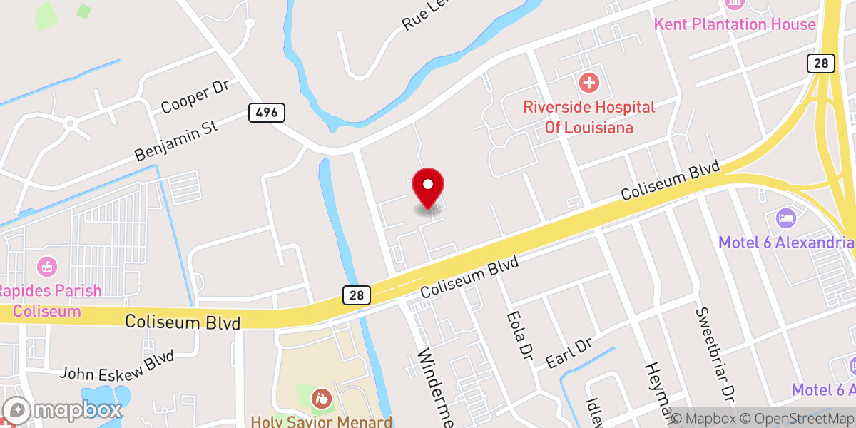 Map showing location of St Rita Church
