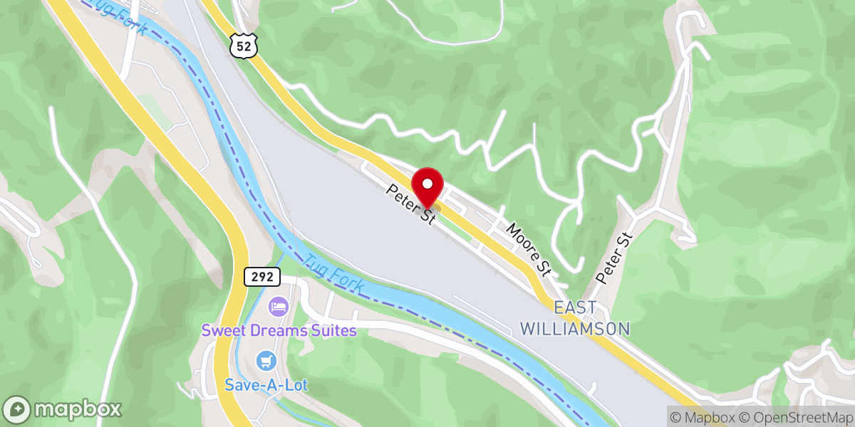 Map showing location of First Mount Zion Baptist Church