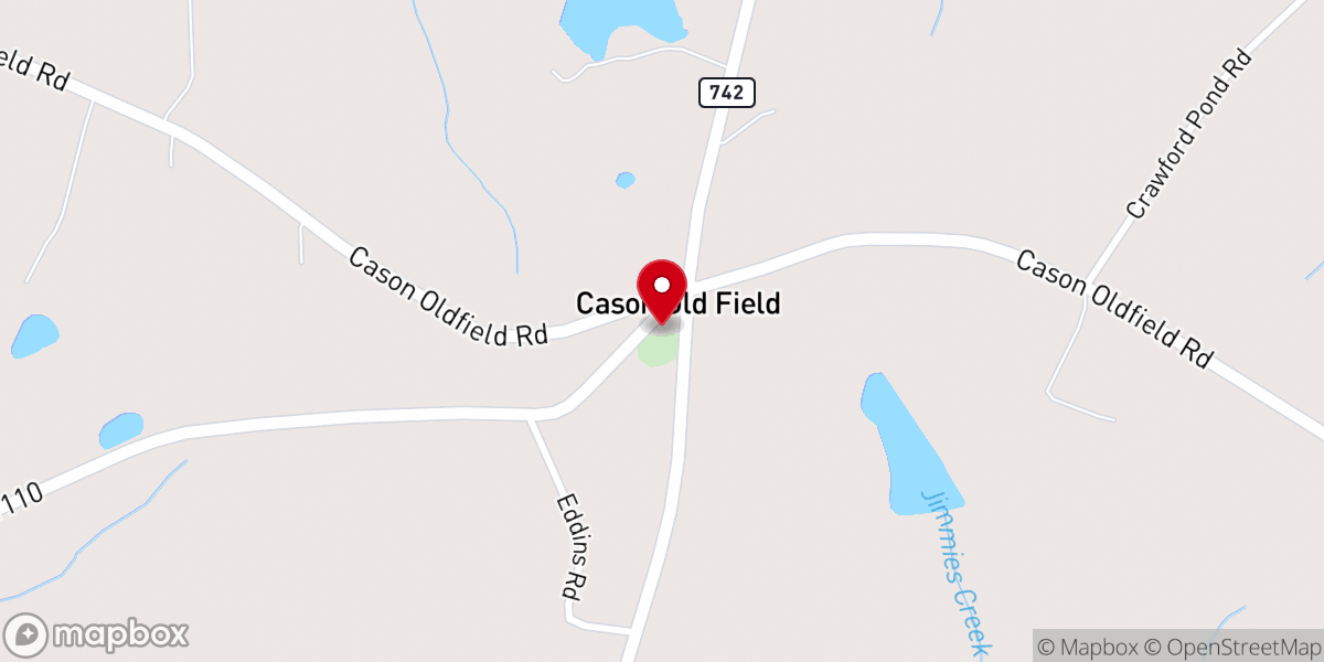 Map showing location of New Hope United Methodist Church
