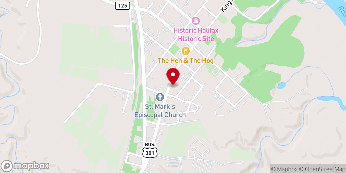 Map showing location of Church of the Immaculate Conception