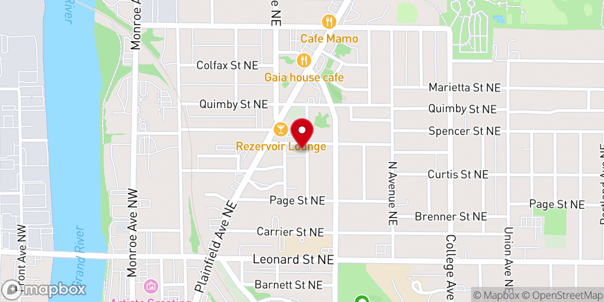 Map showing location of Creston Church