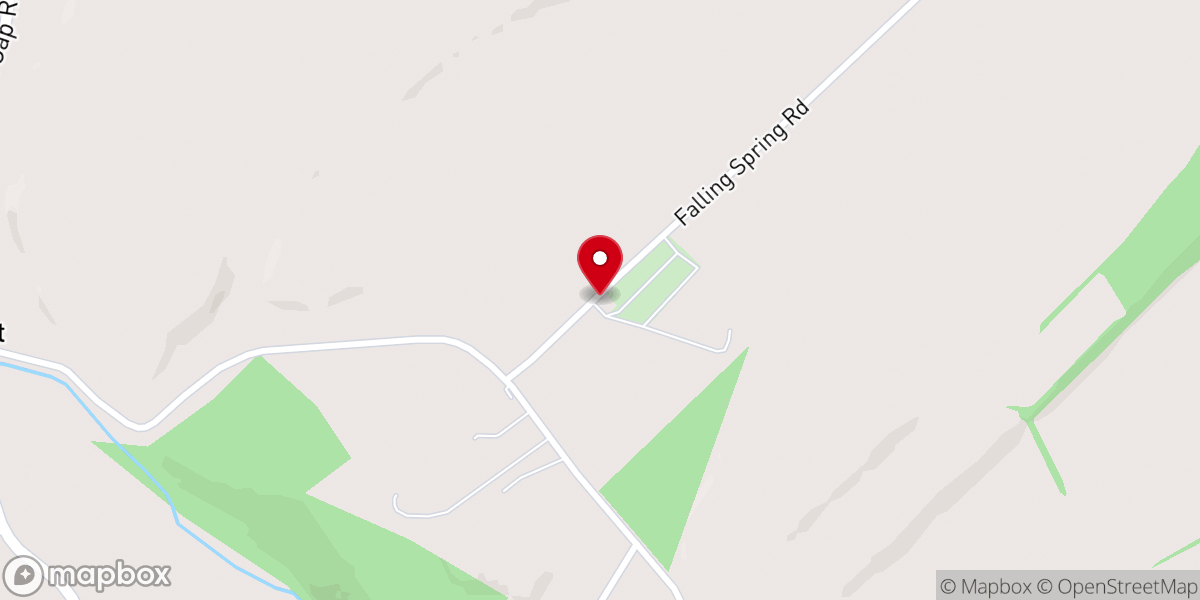 Map showing location of Mt Zion Free Lutheran Church