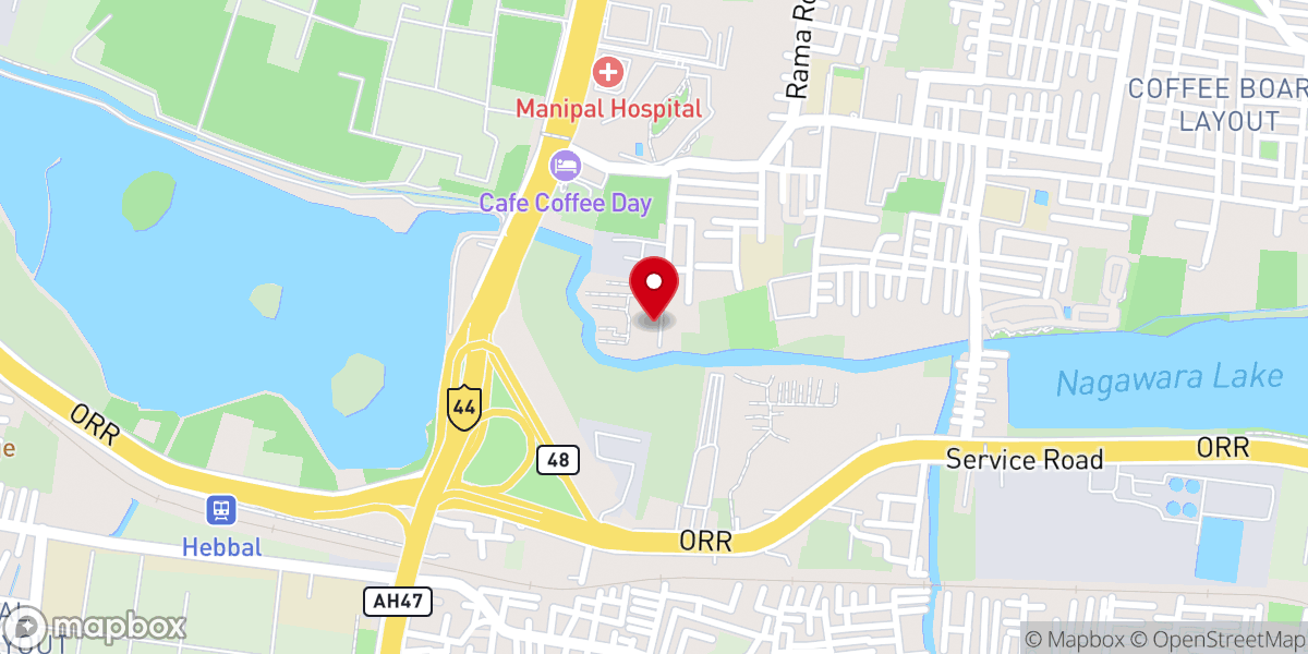 Map showing location of Victory International AG Worship Centre