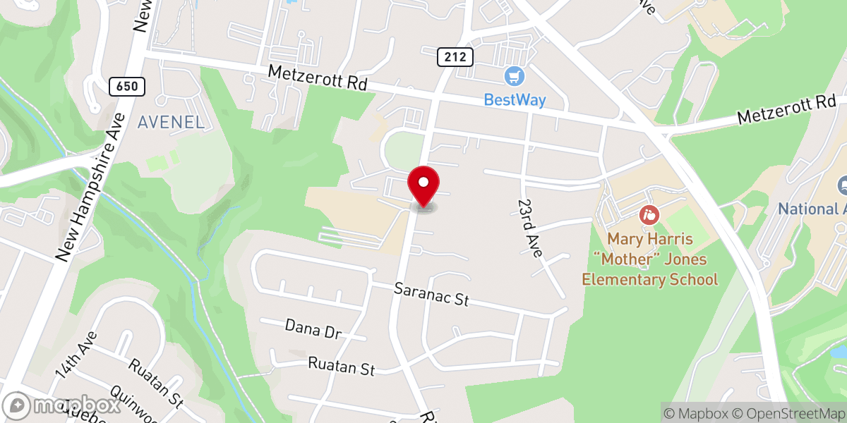 Map showing location of Grace Fellowship Missionary Baptist
