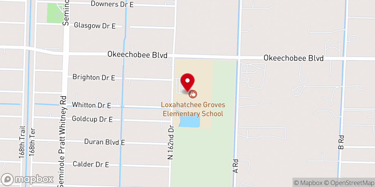 Map showing location of Acreage Seventh-day Adventist Fellowship
