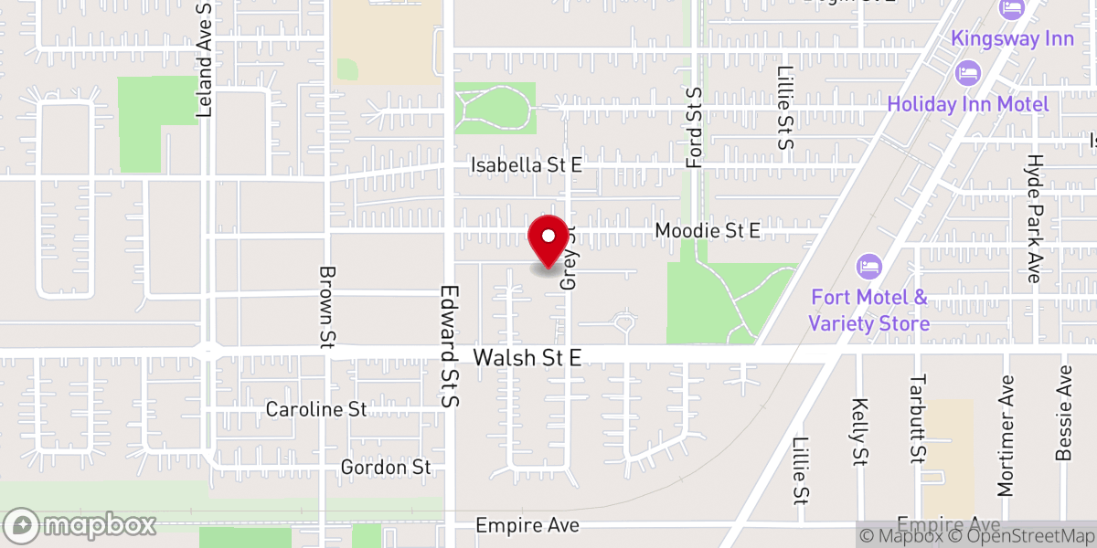 Map showing location of Shaarey Shomayim Congregation