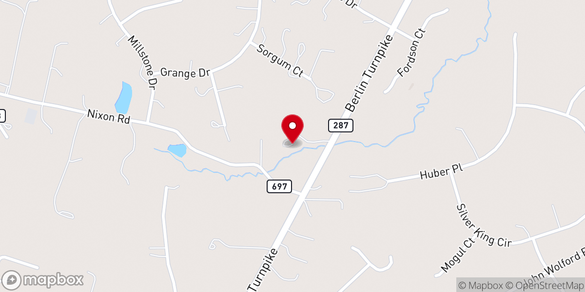 Map showing location of Shiloh Manor Farm