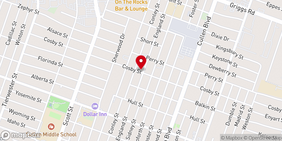 Map showing location of Mt Carmel Baptist Church