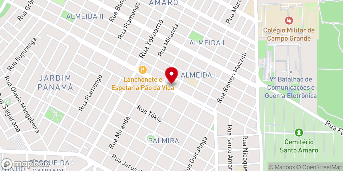 Map showing location of Igreja Pentecostal de Jesus Cristo