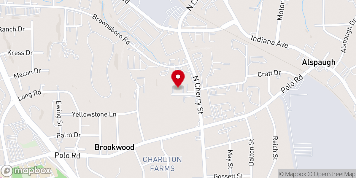 Map showing location of Harvest International Church