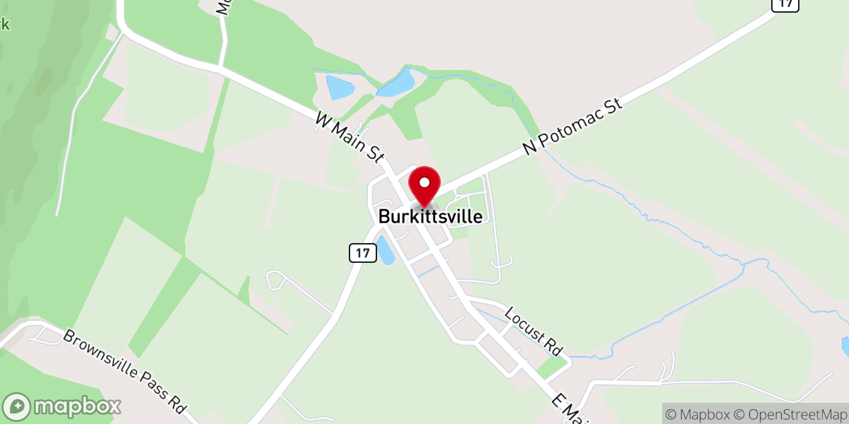Map showing location of South Mountain Heritage Society