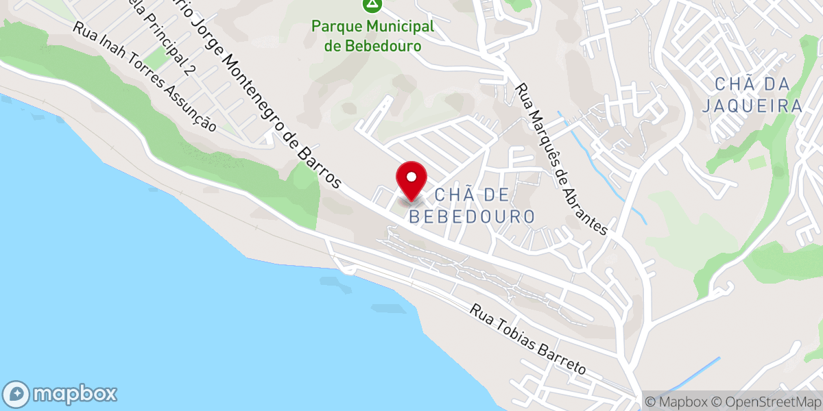 Map showing location of Igreja Pentecostal Deus É Amor Chã de Bebedouro