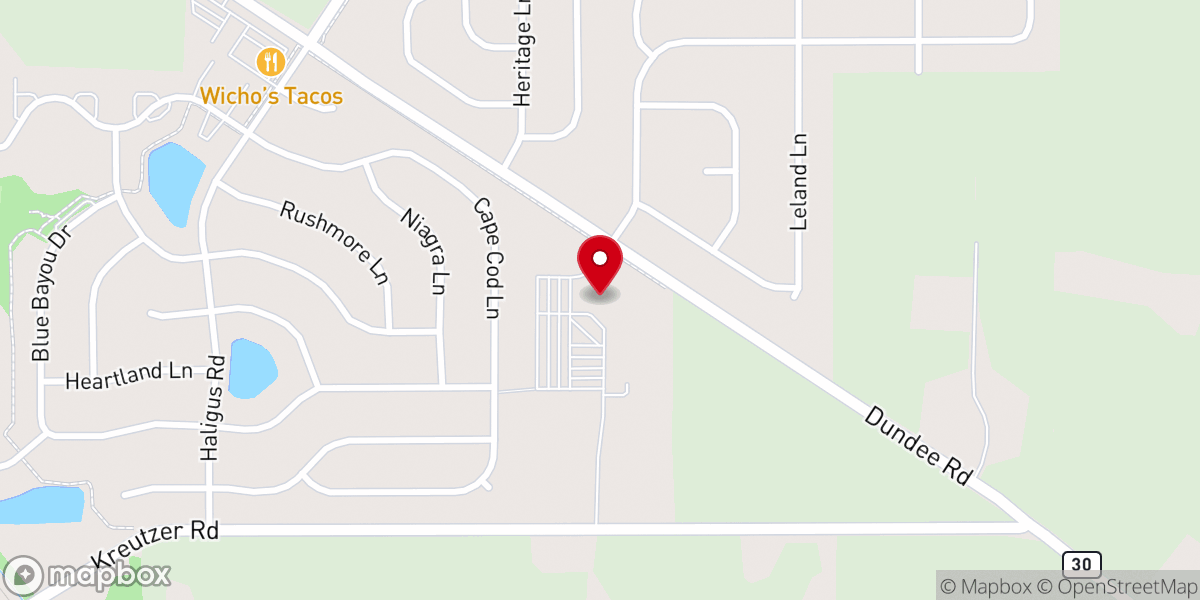Map showing location of Knights of Columbus Huntley Council #11666
