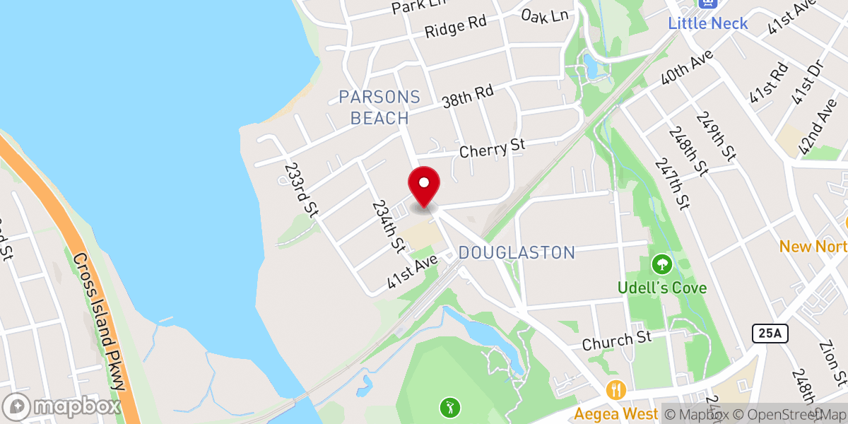 Map showing location of The Community Church of Douglaston