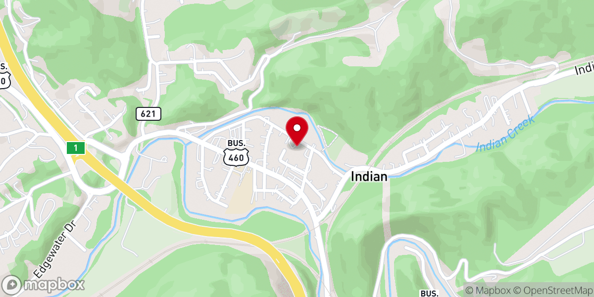 Map showing location of Cedar Bluff United Methodist Church
