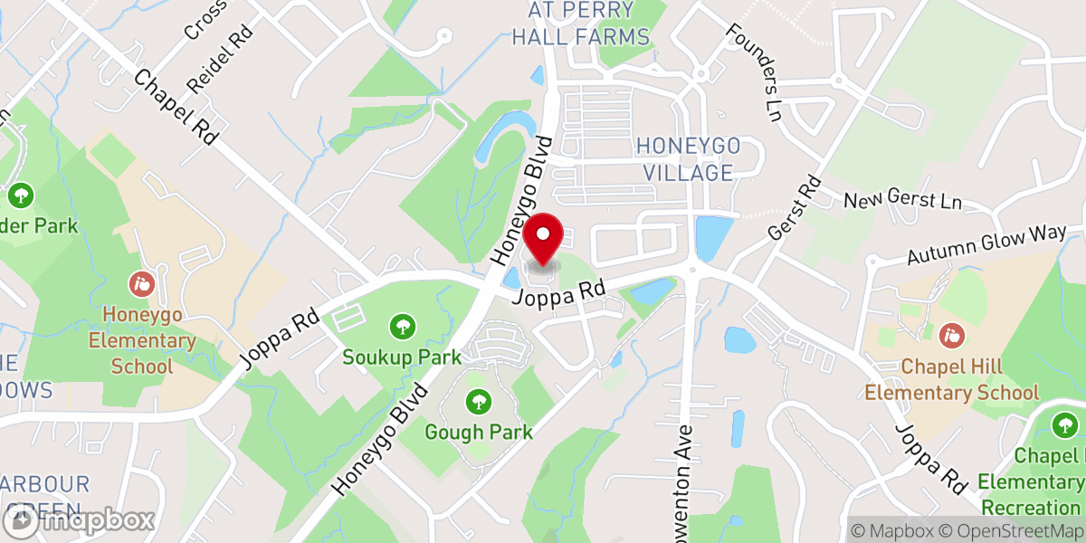 Map showing location of Camp Chapel United Methodist Church