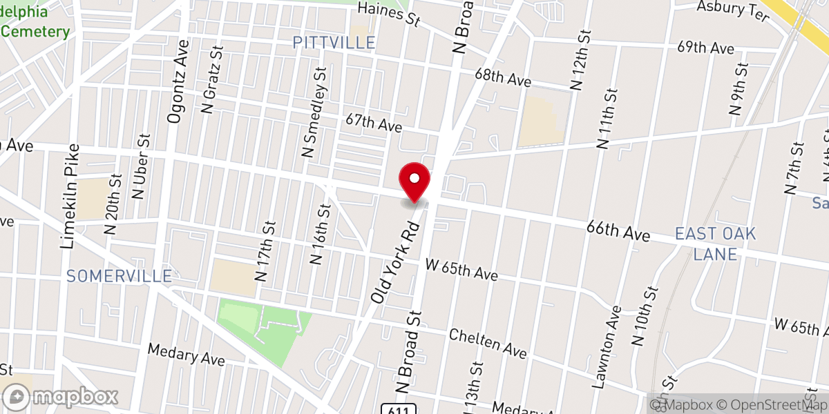 Map showing location of Carmelite Monastery