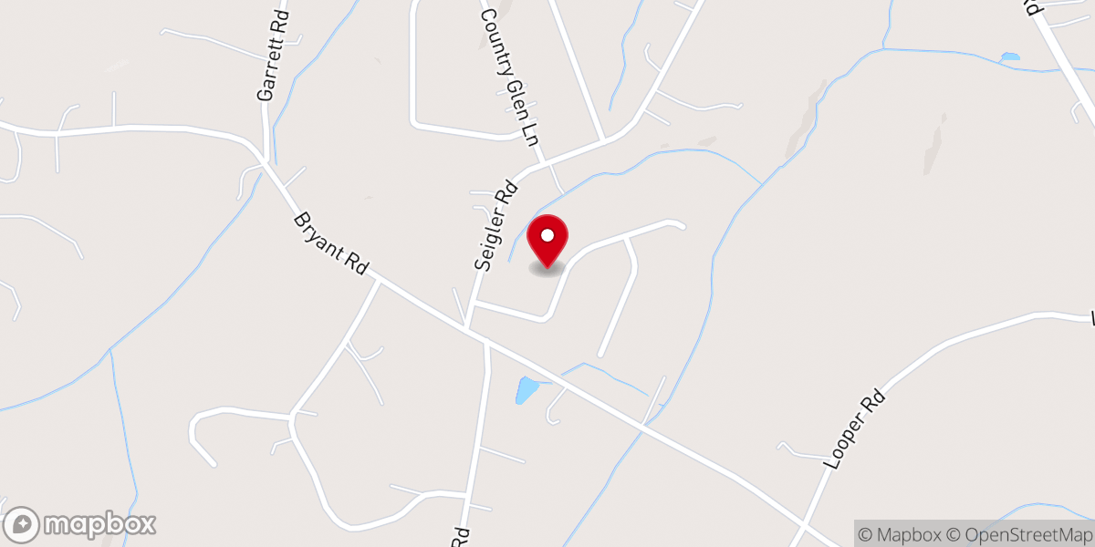 Map showing location of Appalachian Ministries of the Carolinas