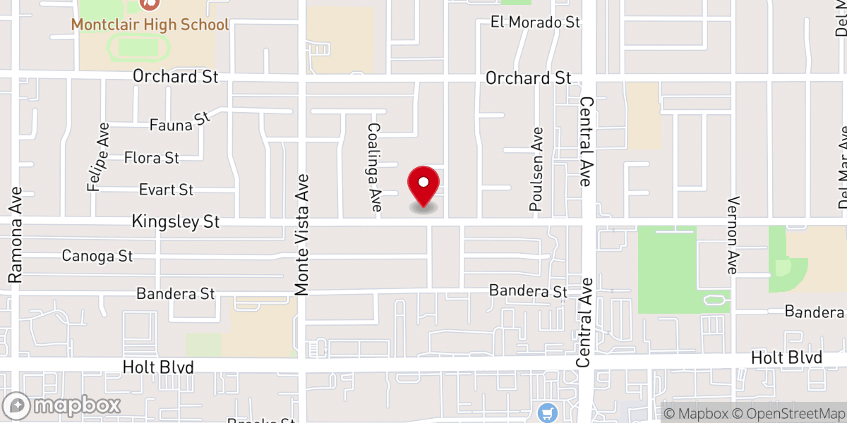 Map showing location of Trinity Lutheran Church