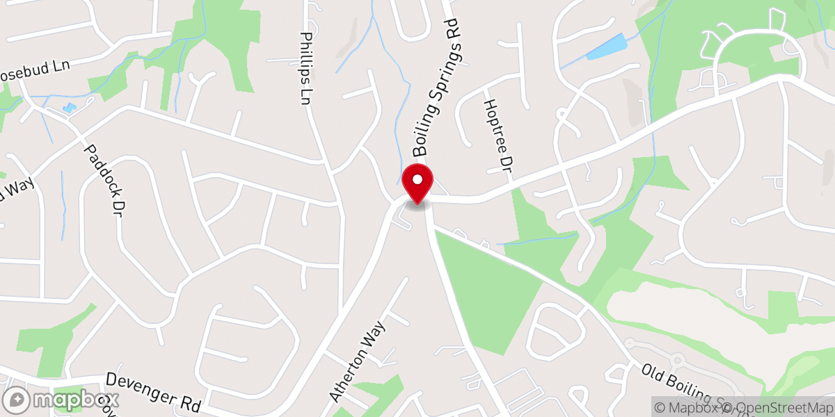 Map showing location of Devenger Road Presbyterian Church
