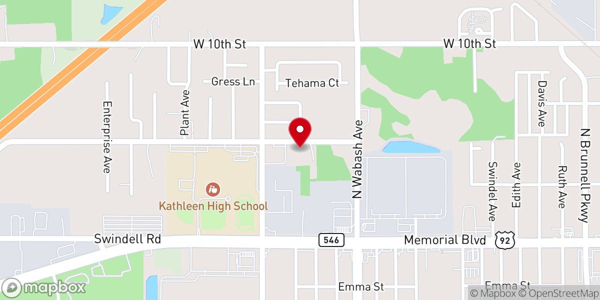 Map showing location of Webster Memorial Baptist Church