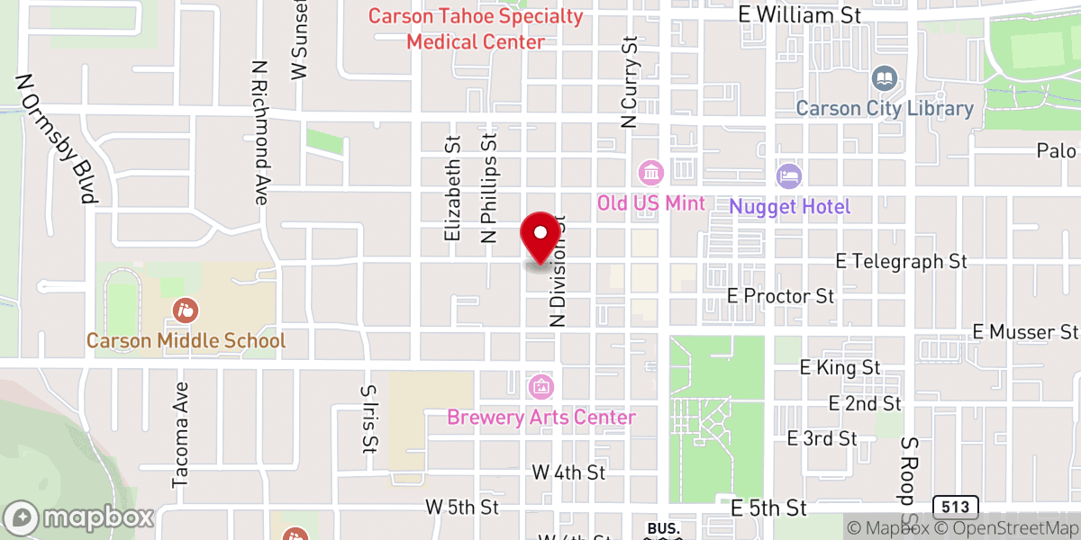 Map showing location of Saint Peter's Episcopal Church