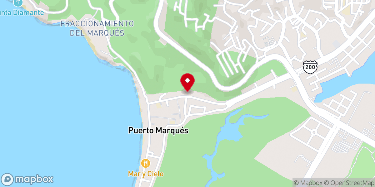 Map showing location of Parroquia de San José