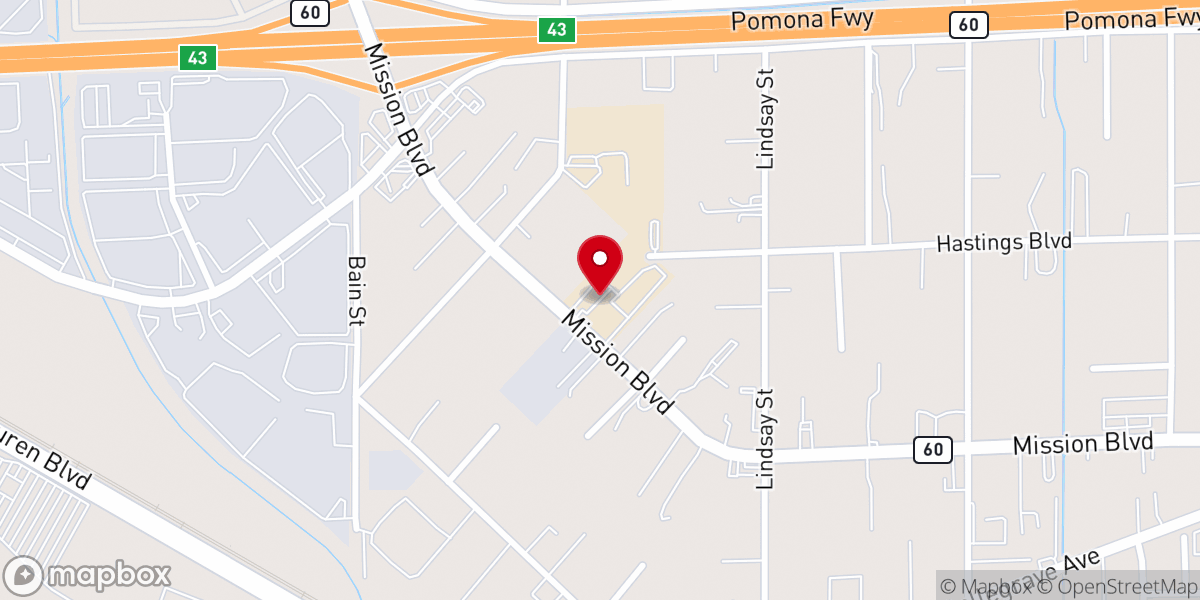 Map showing location of Sacred Heart Catholic Church Riverside