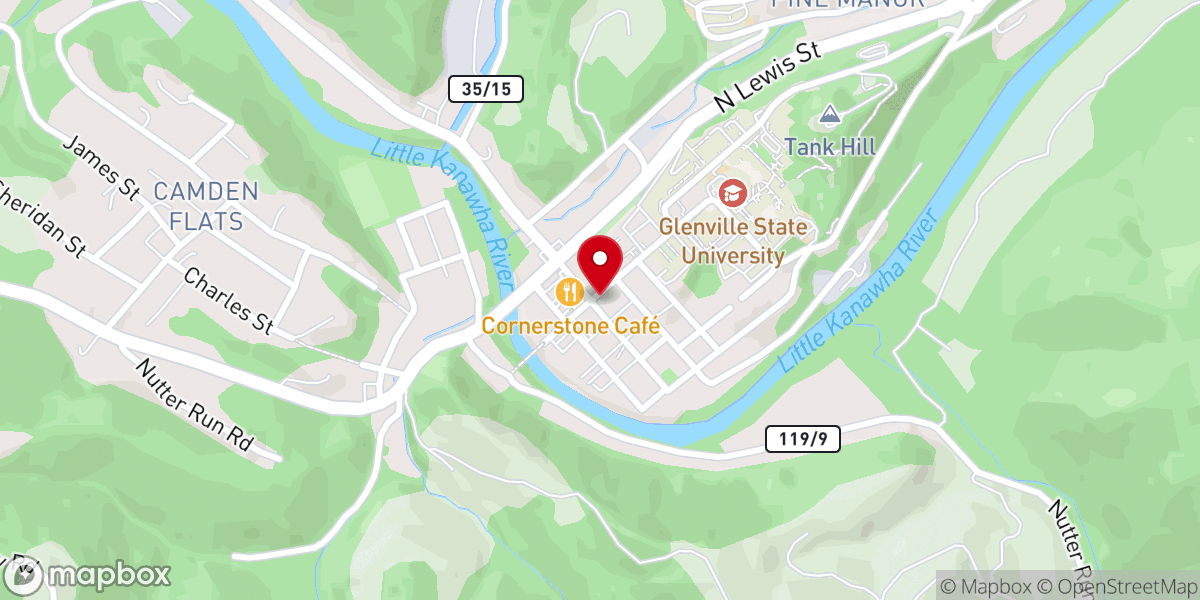 Map showing location of Glenville Trinity United Methodist Church