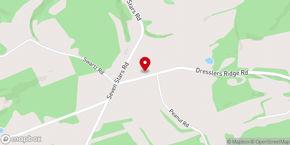 Map showing location of Faith Evangelical Lutheran Church