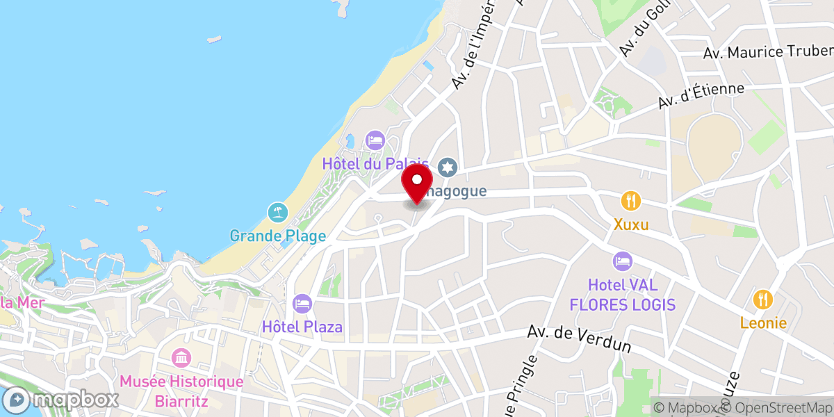 Map showing location of La Chapelle Impériale
