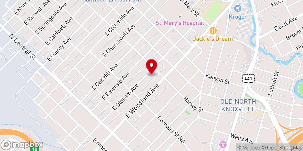 Map showing location of Faith Southern Methodist Church