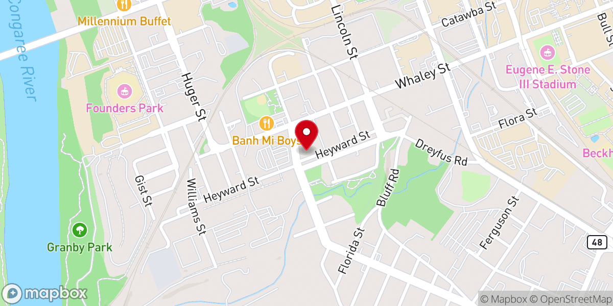 Map showing location of Corner Stone Christian Church