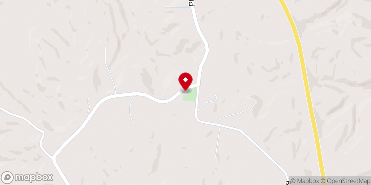 Map showing location of Bates Church