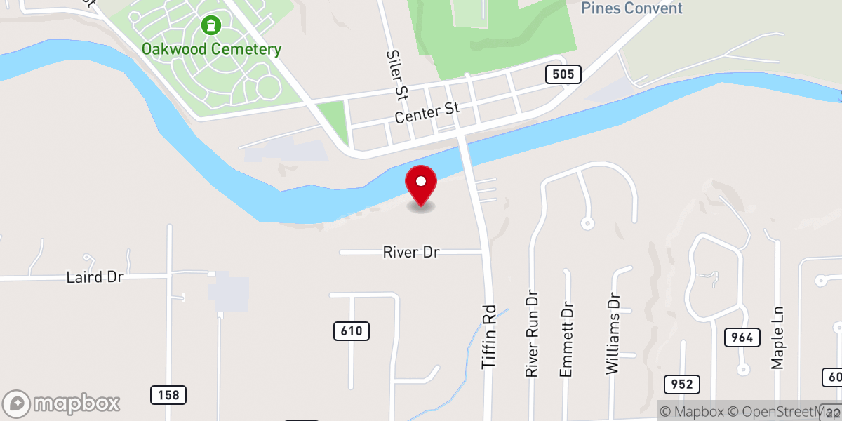 Map showing location of First United Church of Christ