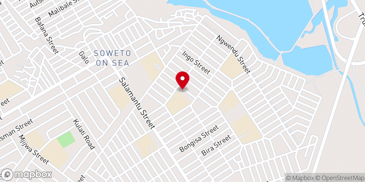 Map showing location of St John's Apostolic Faith Mission