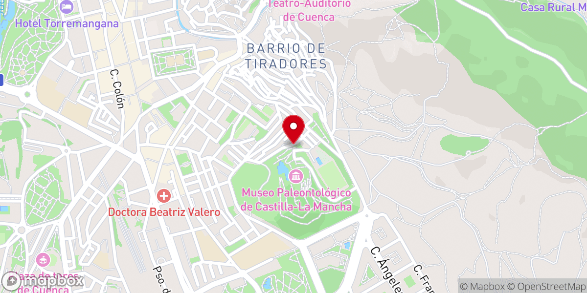 Map showing location of El segundo banco más bonito del mundo