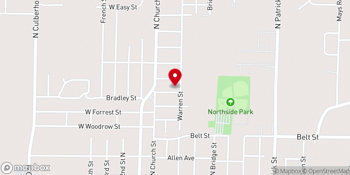 Map showing location of General Church