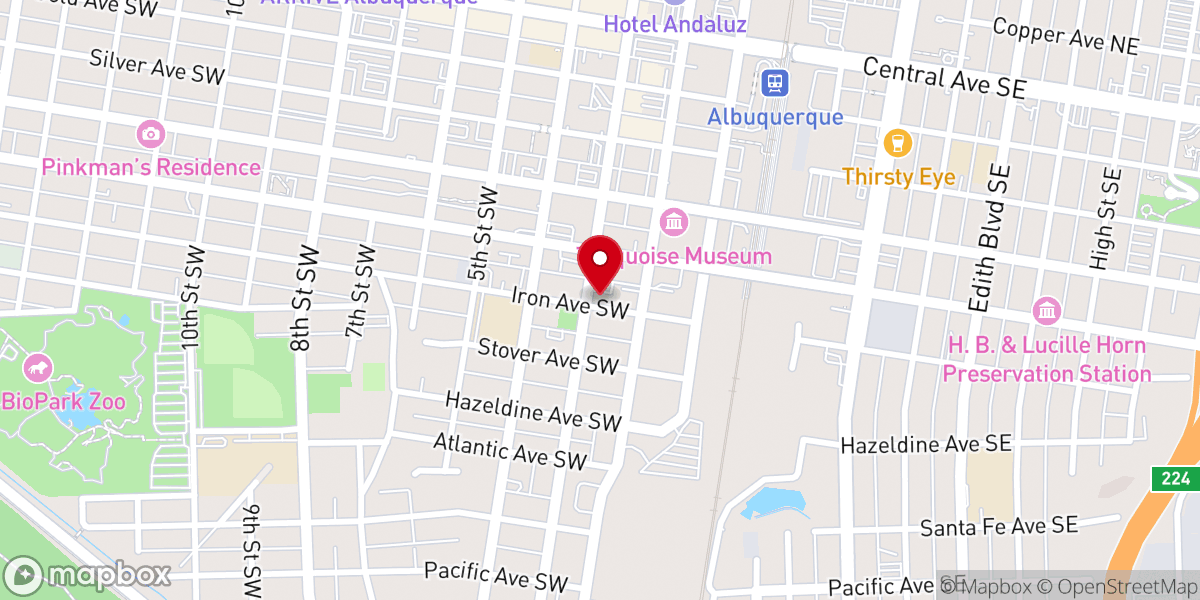 Map showing location of Soul Harvest Ministries