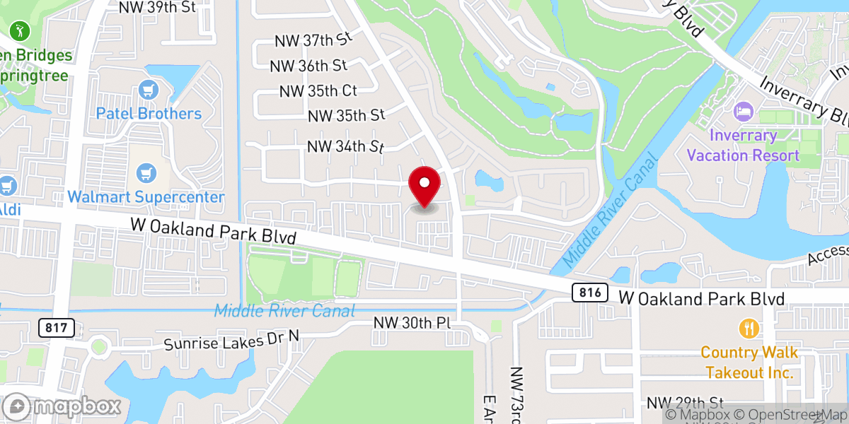 Map showing location of Believers Faith Outreach Ministries