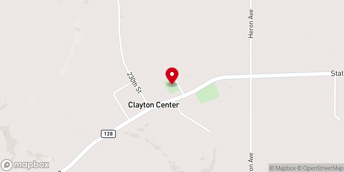 Map showing location of Zion Lutheran Church