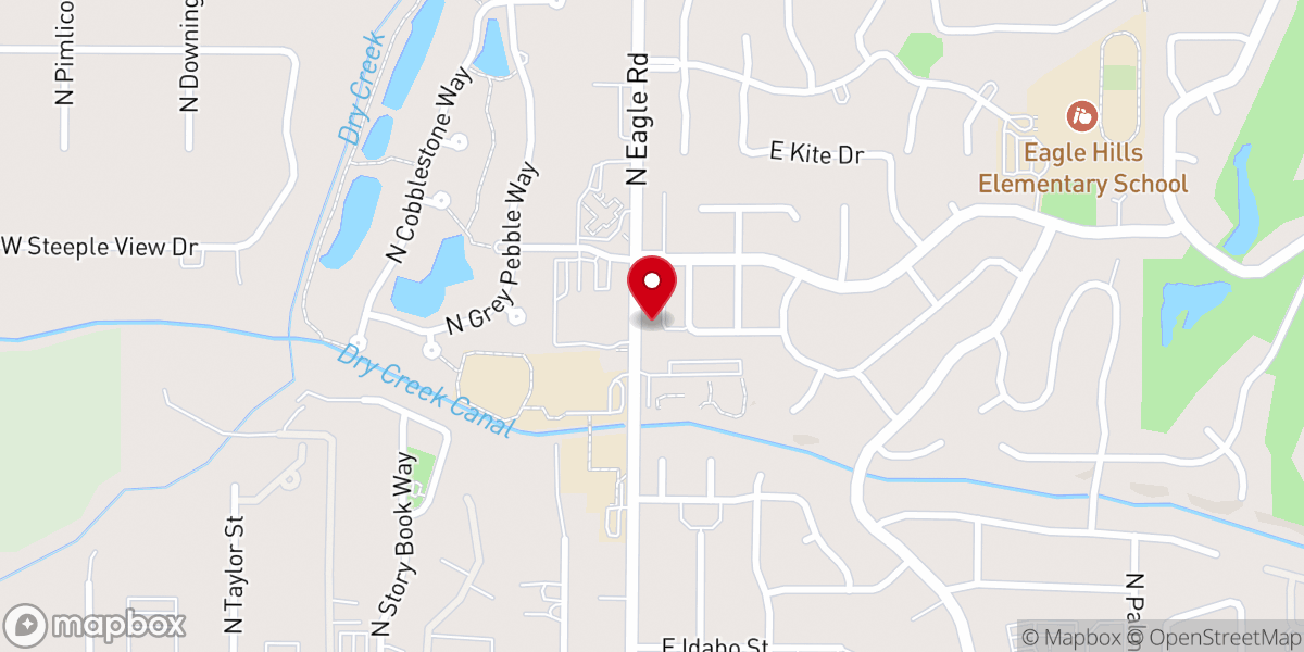 Map showing location of Raising canes church
