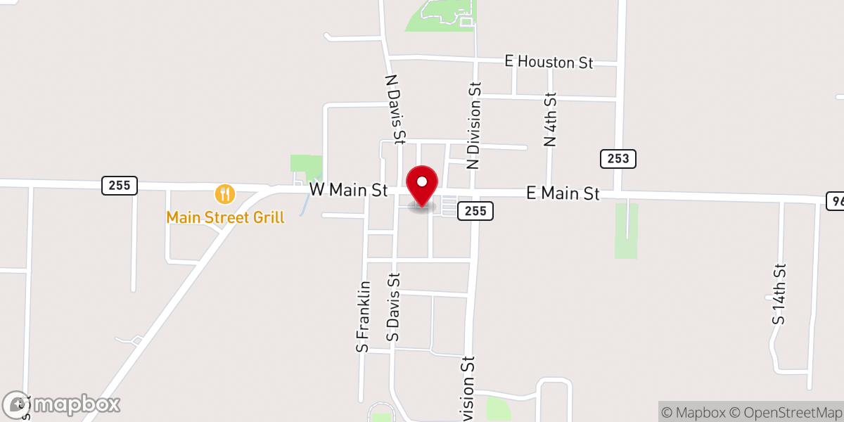 Map showing location of First Lavaca H2O Student Center