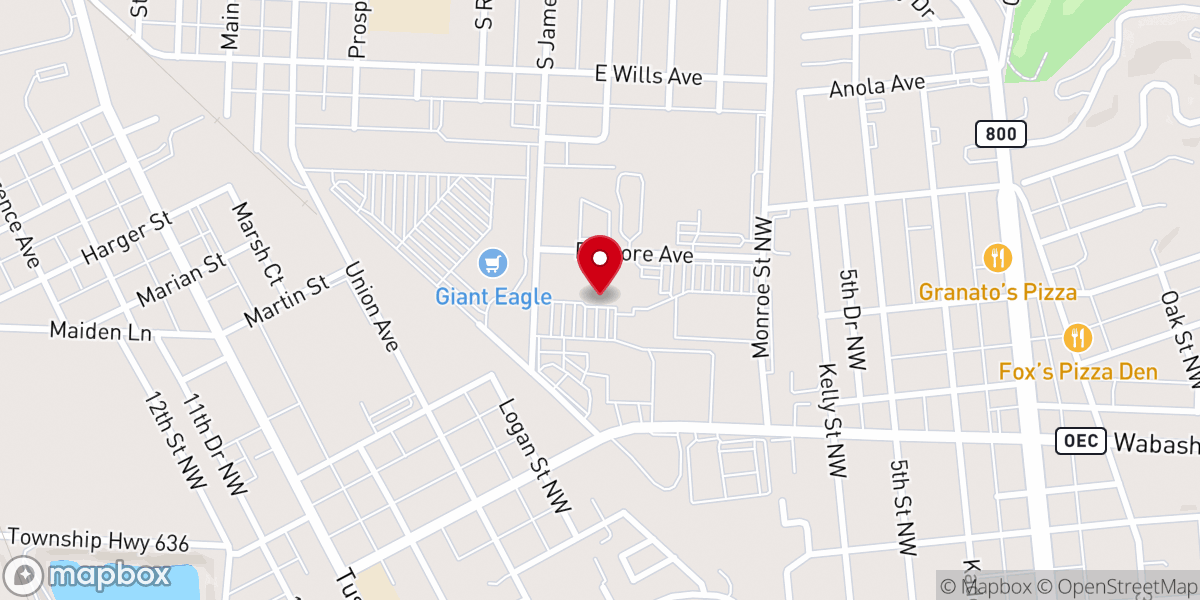 Map showing location of Iglesia de Dios Nueva Jerusalén