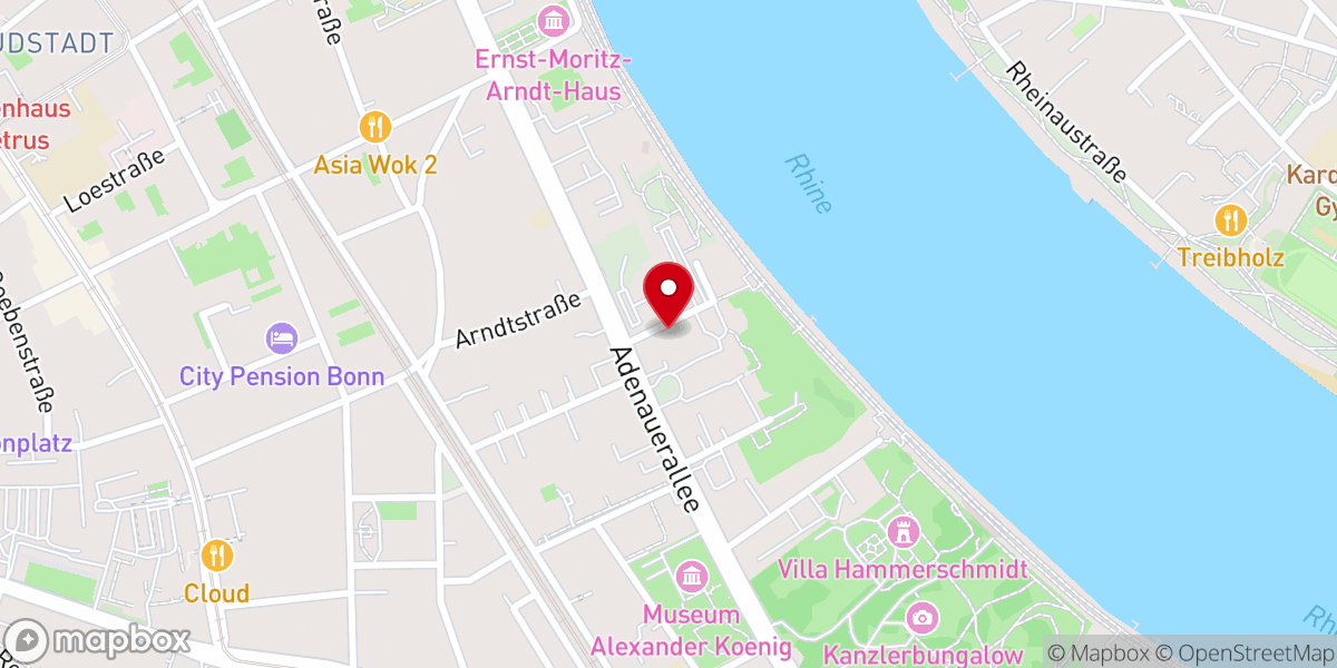 Map showing location of Synagogengemeinde Bonn