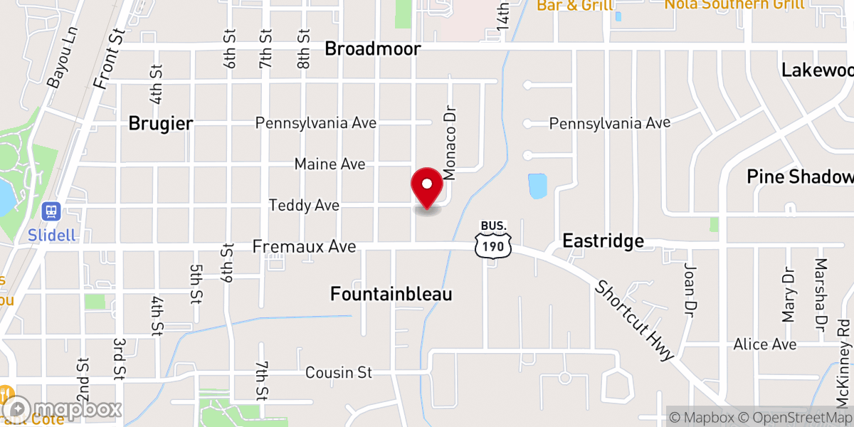 Map showing location of Anchored in Christ Ministries