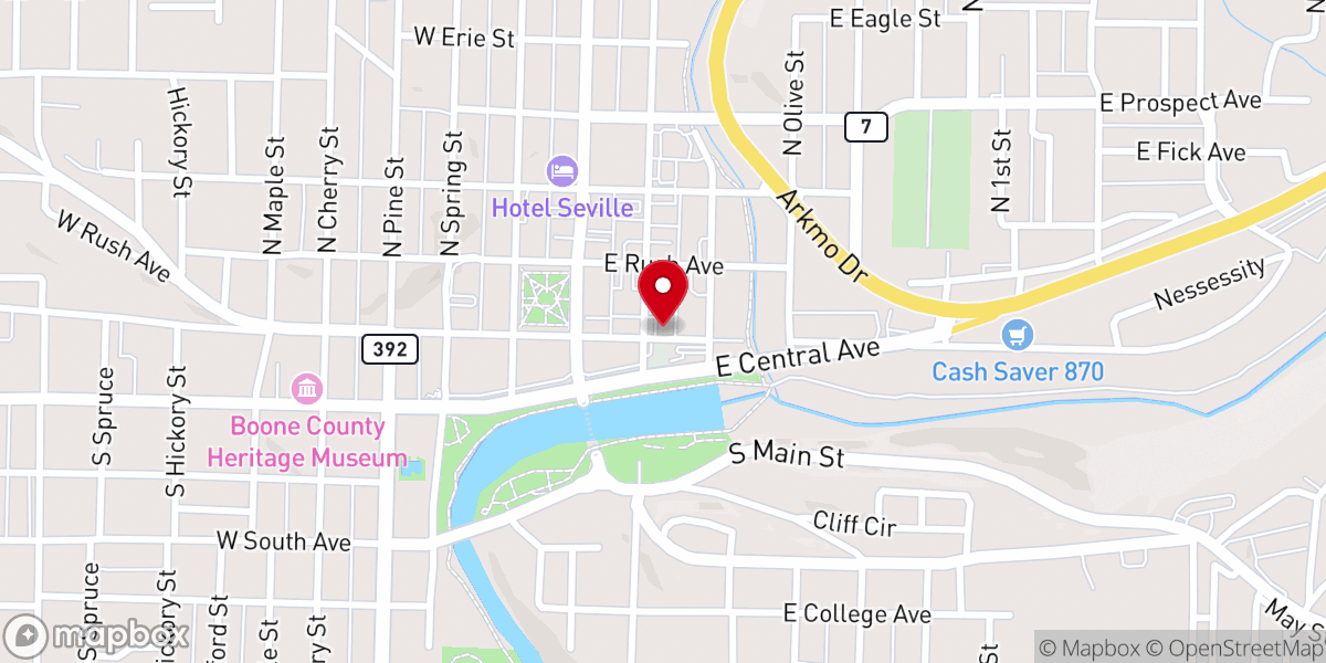 Map showing location of Golden Ministries