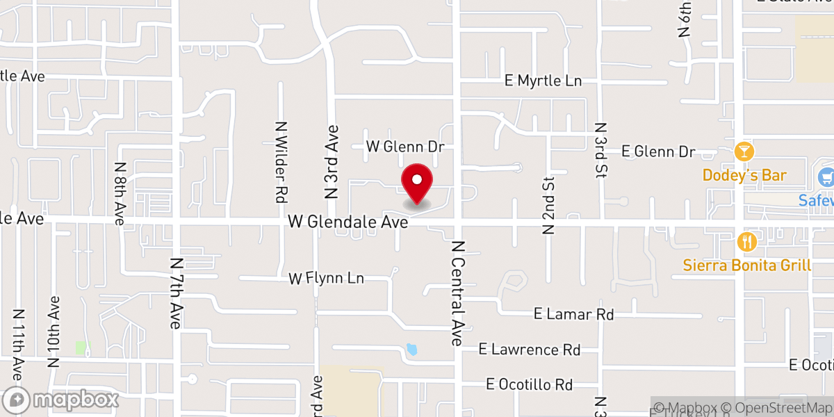 Map showing location of Living Streams Church