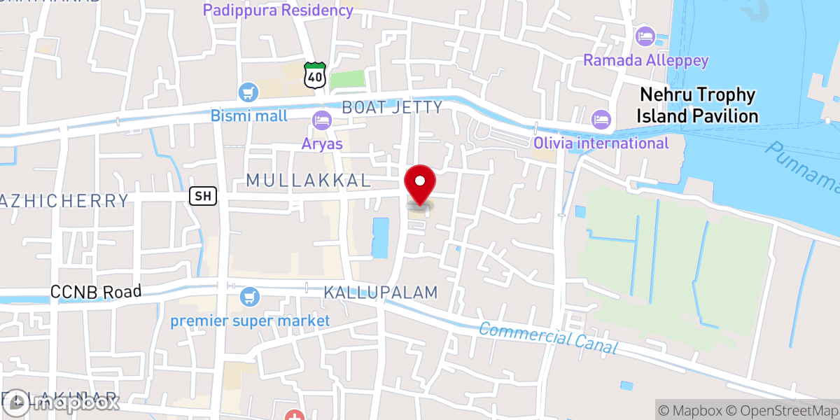 Map showing location of Holy Cross Syro Malabar Forane Church
